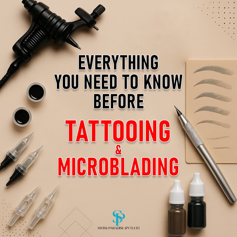 Tattooing සහ Microblading කිරීමට පෙර ඔබ දැනගත යුතු සියල්ල (ආරම්භකයින් සහ වෘත්තිකයන් සඳහා අත්‍යවශ්‍ය මෙවලම්, ඉඟි සහ ආරක්ෂක මාර්ගෝපදේශ)